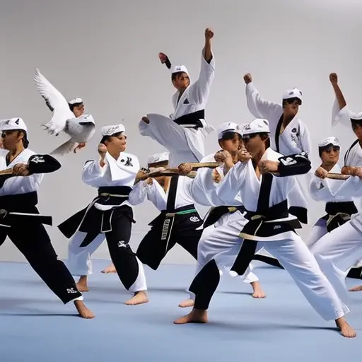 An image that captures the essence of global peace through Taekwondo